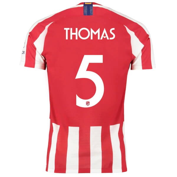 Tailandia Replicas Camiseta Atletico Madrid NO.5 Thomas 1ª 2019/20 Rojo